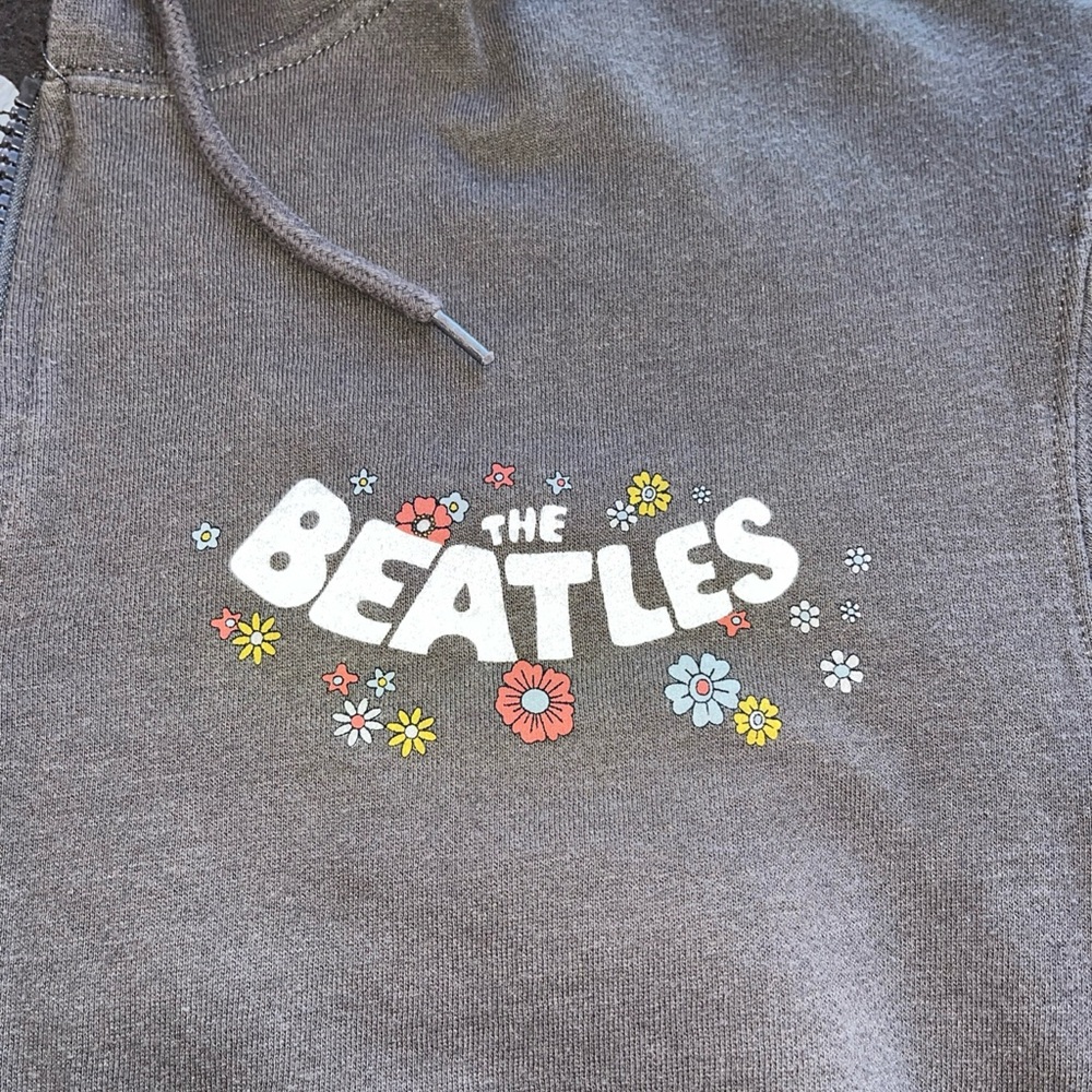 Beatles Hoodie Come Together Size Small Brown Sweatshirt Apple Corps - Picture 4 of 8
